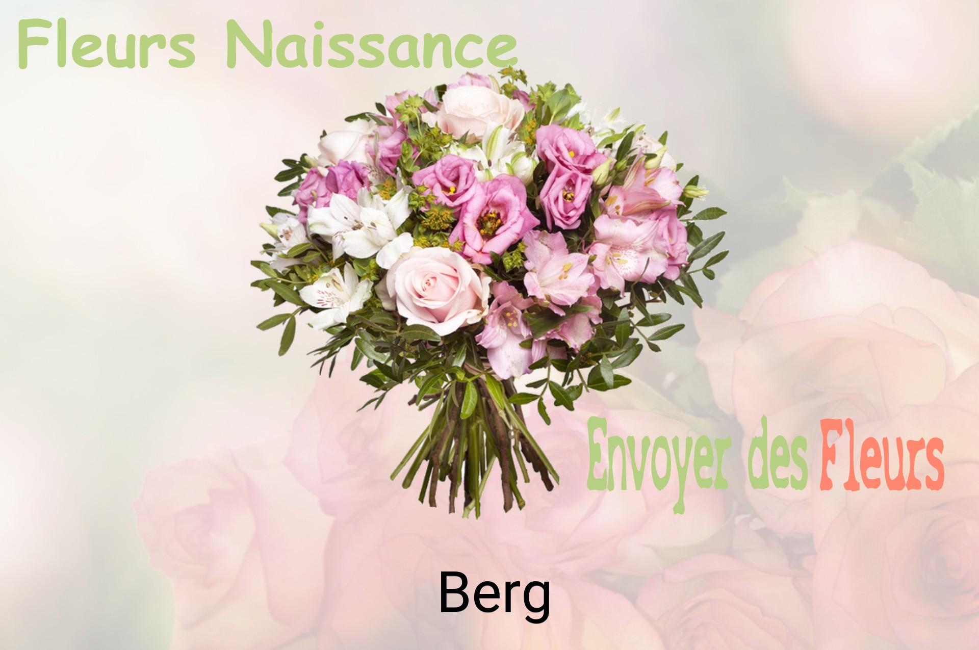 Bouquet de fleurs de naissance livré à Berg